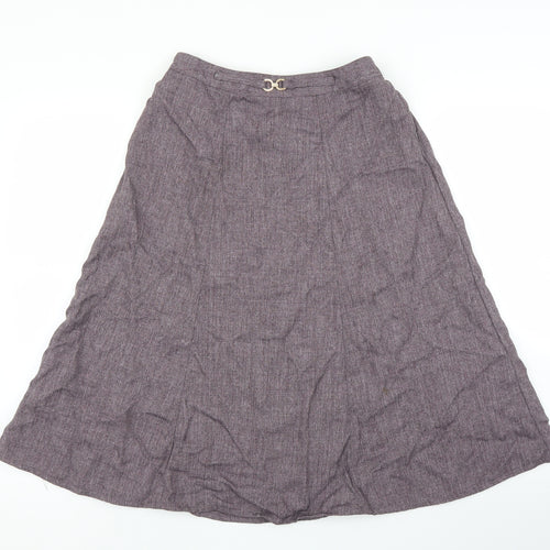 Damart Womens Purple   A-Line Skirt Size 12