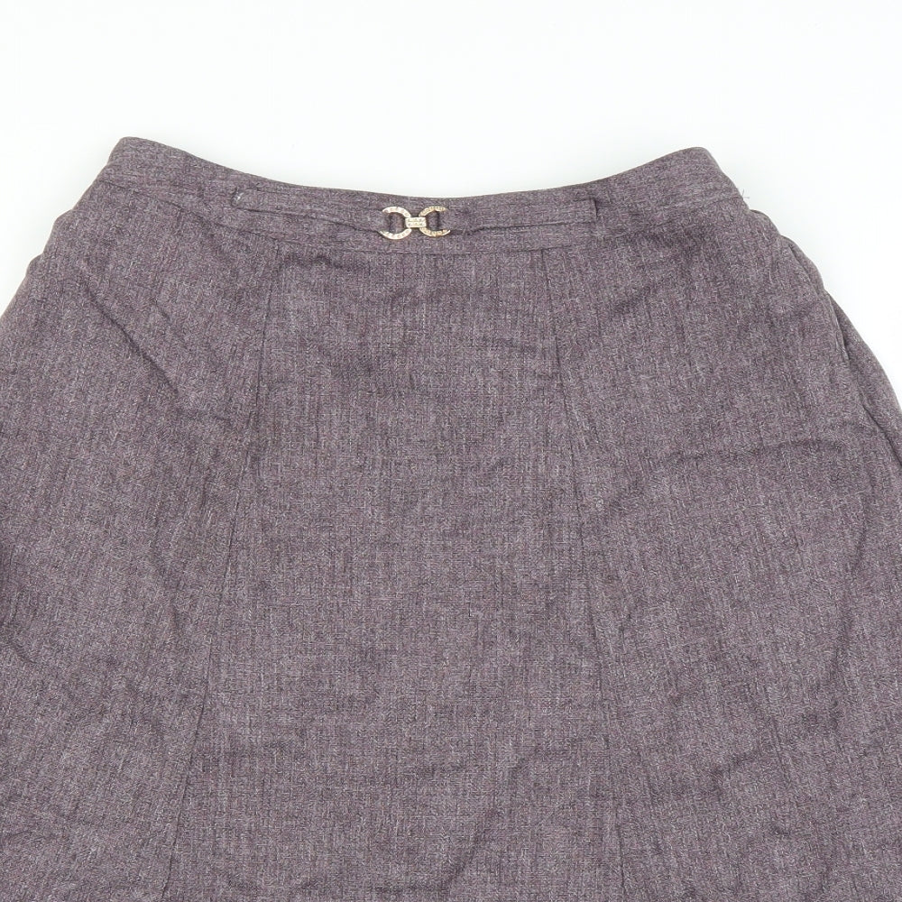 Damart Womens Purple   A-Line Skirt Size 12