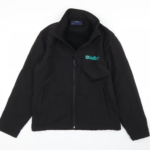 Uneek Womens Black   Full Zip Jumper Size S