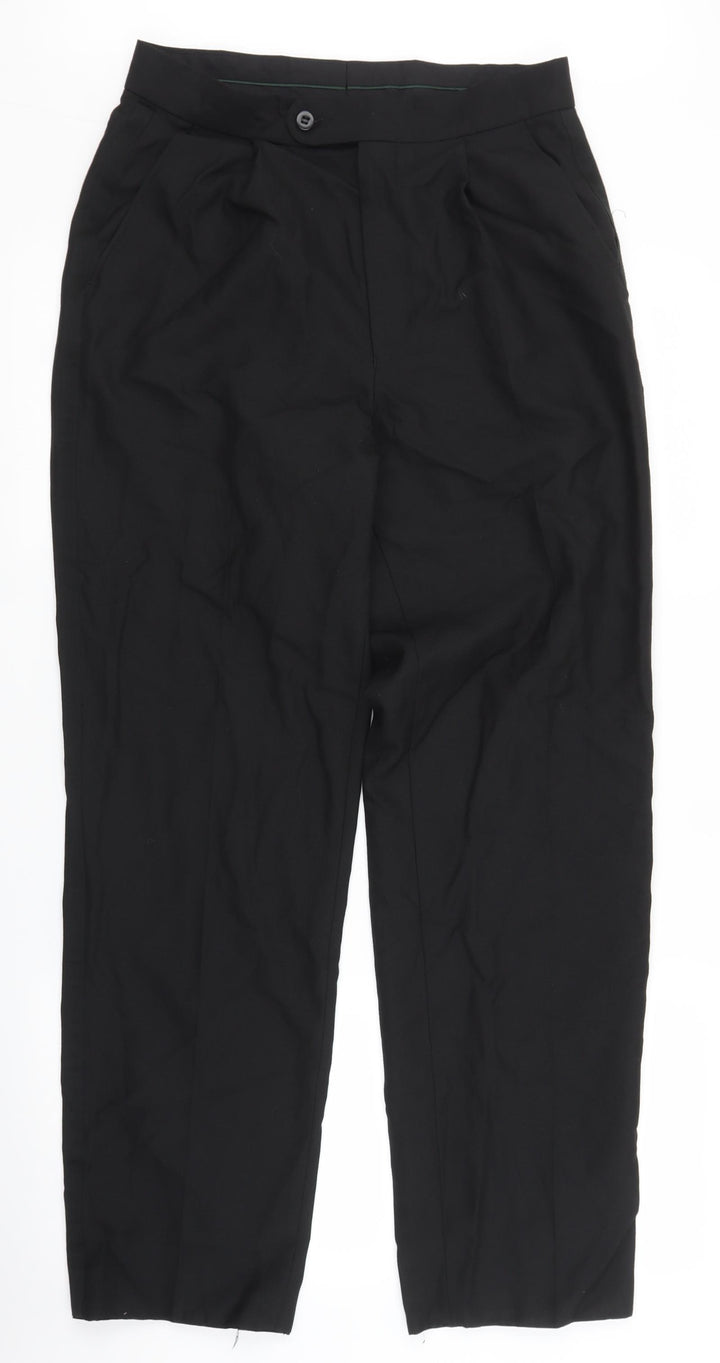 C&A Mens Black Trousers Size 30 in L30 in