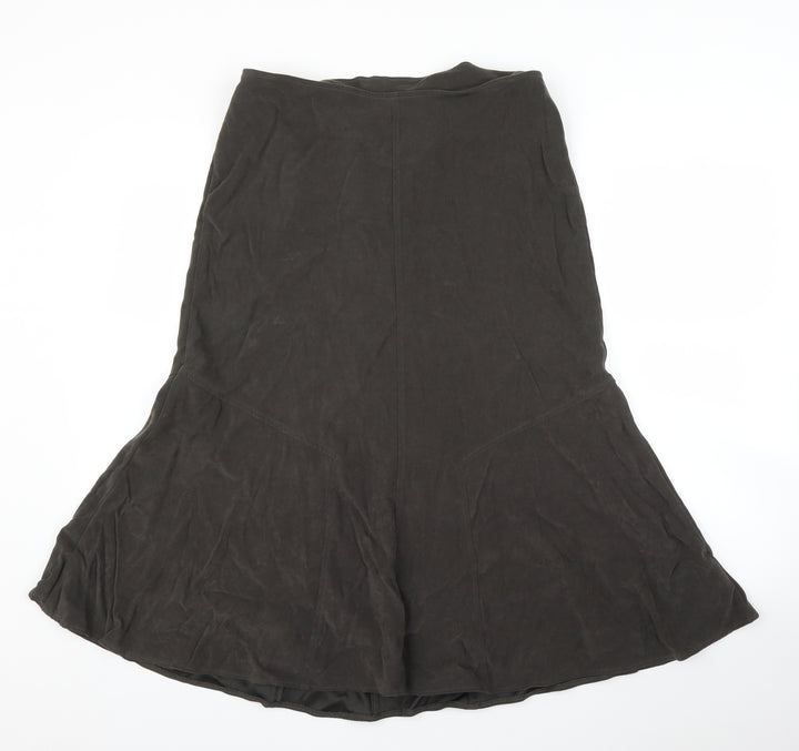 Damart Womens Grey Trumpet Skirt Size 14