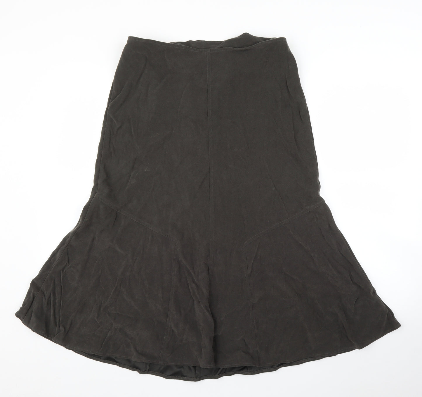 Damart Womens Grey   Trumpet Skirt Size 14