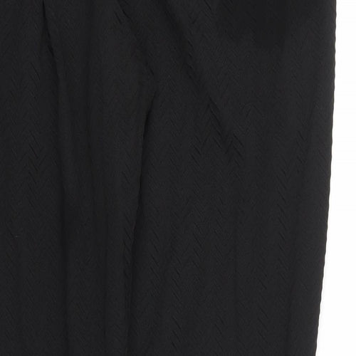 River Island Womens Black Herringbone  Carrot Trousers Size S L28 in