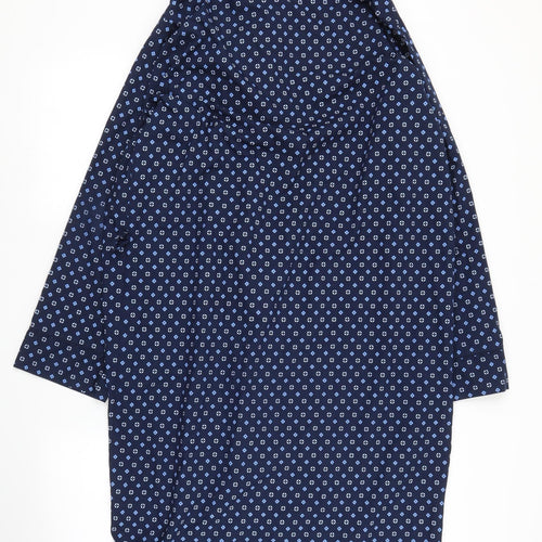 M&S Mens Blue Solid   Robe Size S