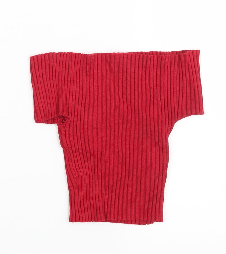 Missguided Womens Red   Basic Blouse Size S