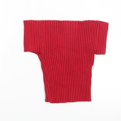 Missguided Womens Red   Basic Blouse Size S