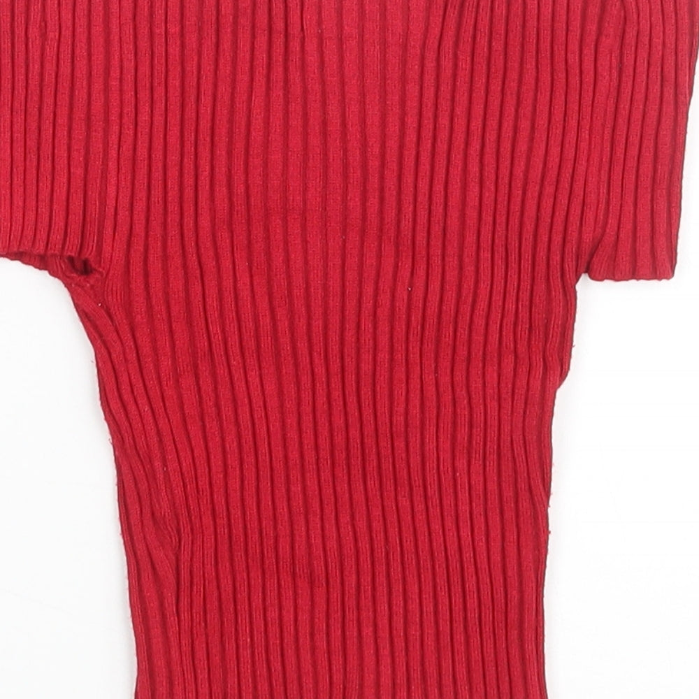 Missguided Womens Red   Basic Blouse Size S