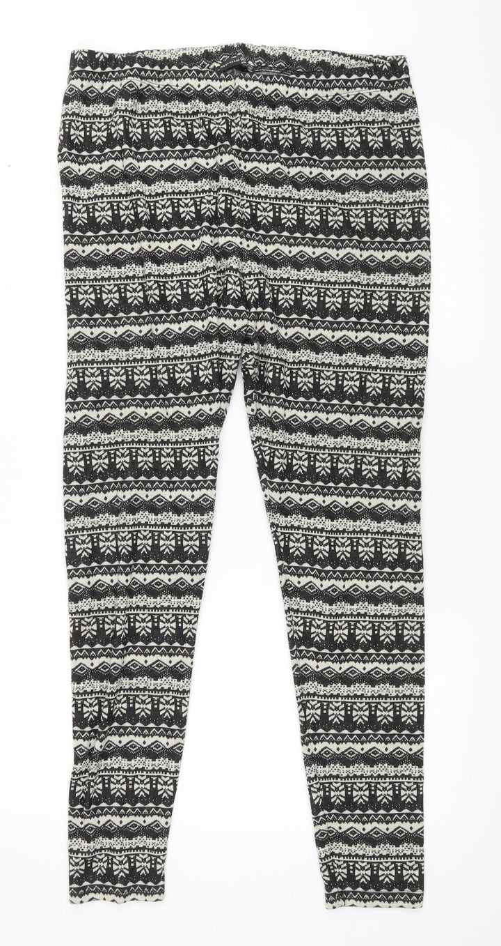 Atmosphere Womens Multicoloured Argyle/Diamond Jogger Leggings L29 in