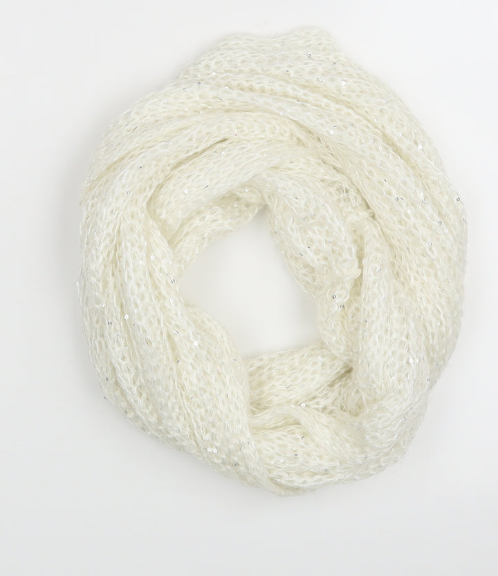 Preworn Womens White    Scarf