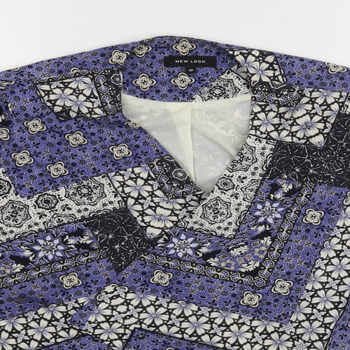 New Look Womens Blue Floral  Jacket  Size 10