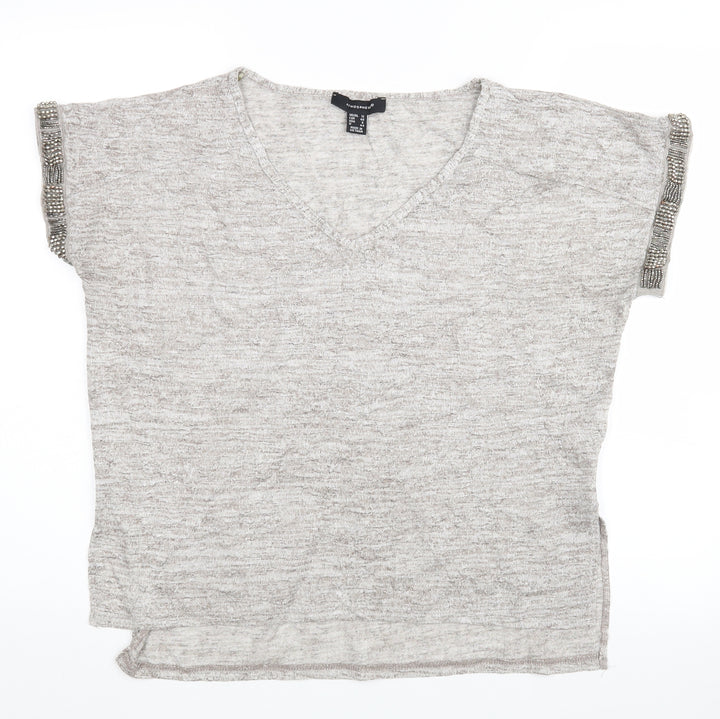 Atmosphere Womens Grey   Basic T-Shirt Size 12
