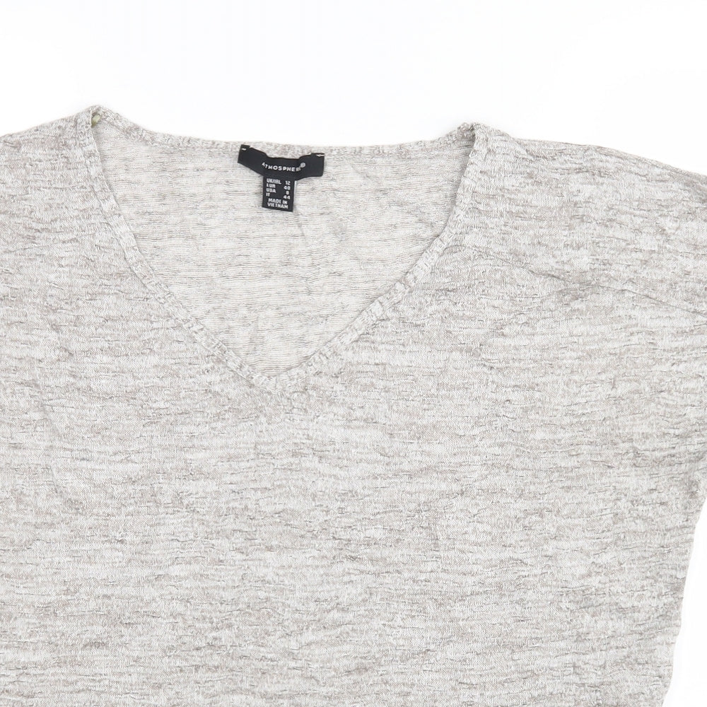 Atmosphere Womens Grey   Basic T-Shirt Size 12