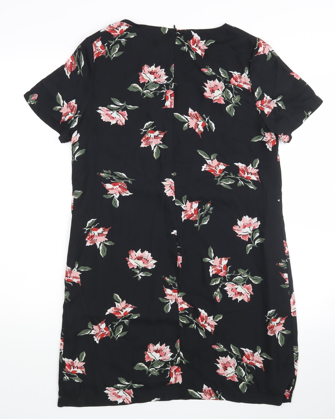 Fashion Union Womens Black Floral  Shift  Size 10