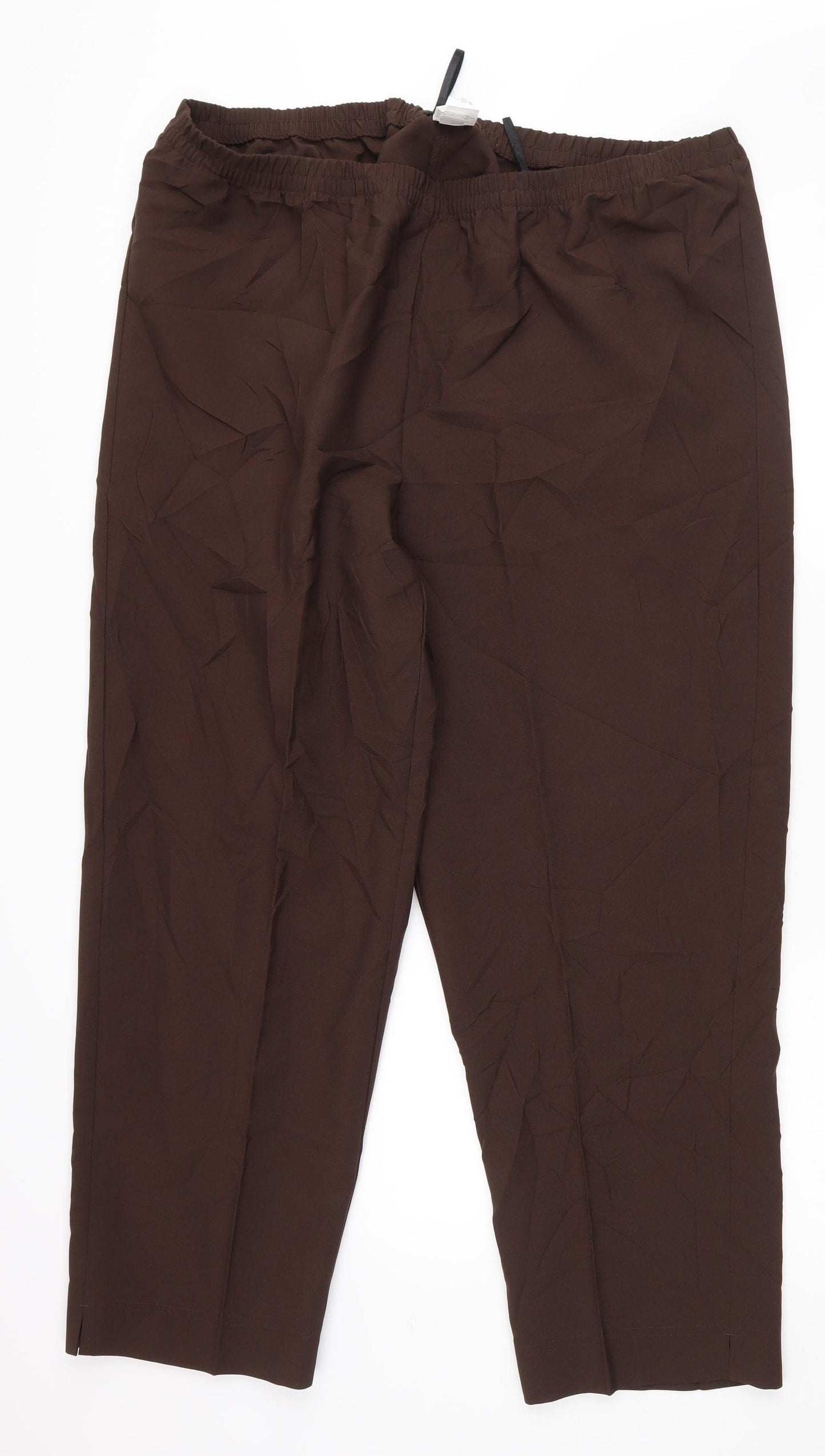 Preworn Womens Brown   Sweatpants Trousers Size 24 L28 in