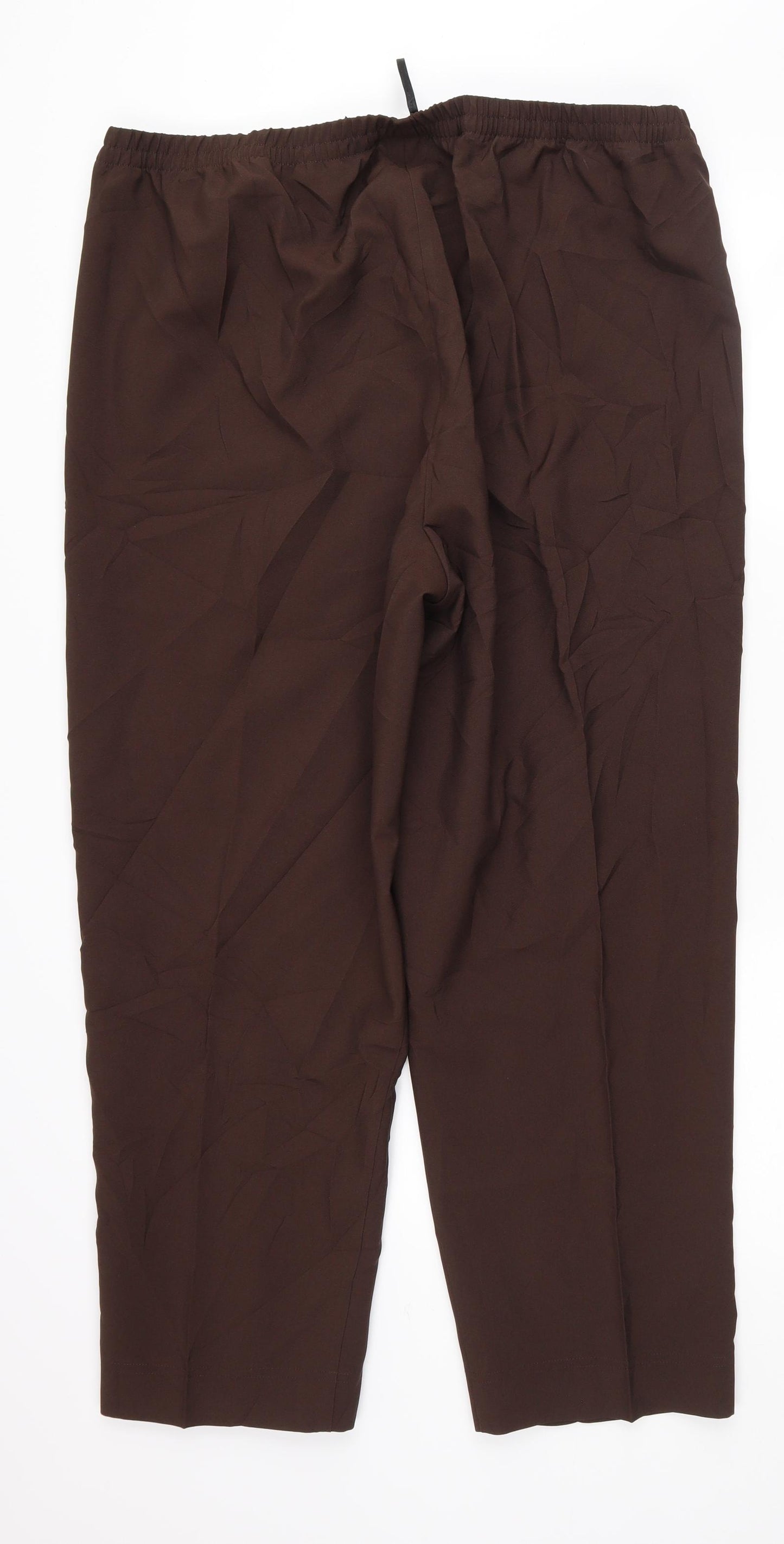 Preworn Womens Brown   Sweatpants Trousers Size 24 L28 in