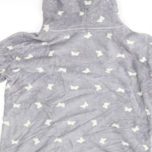M&Co Womens Grey Polka Dot  Top Robe Size 12