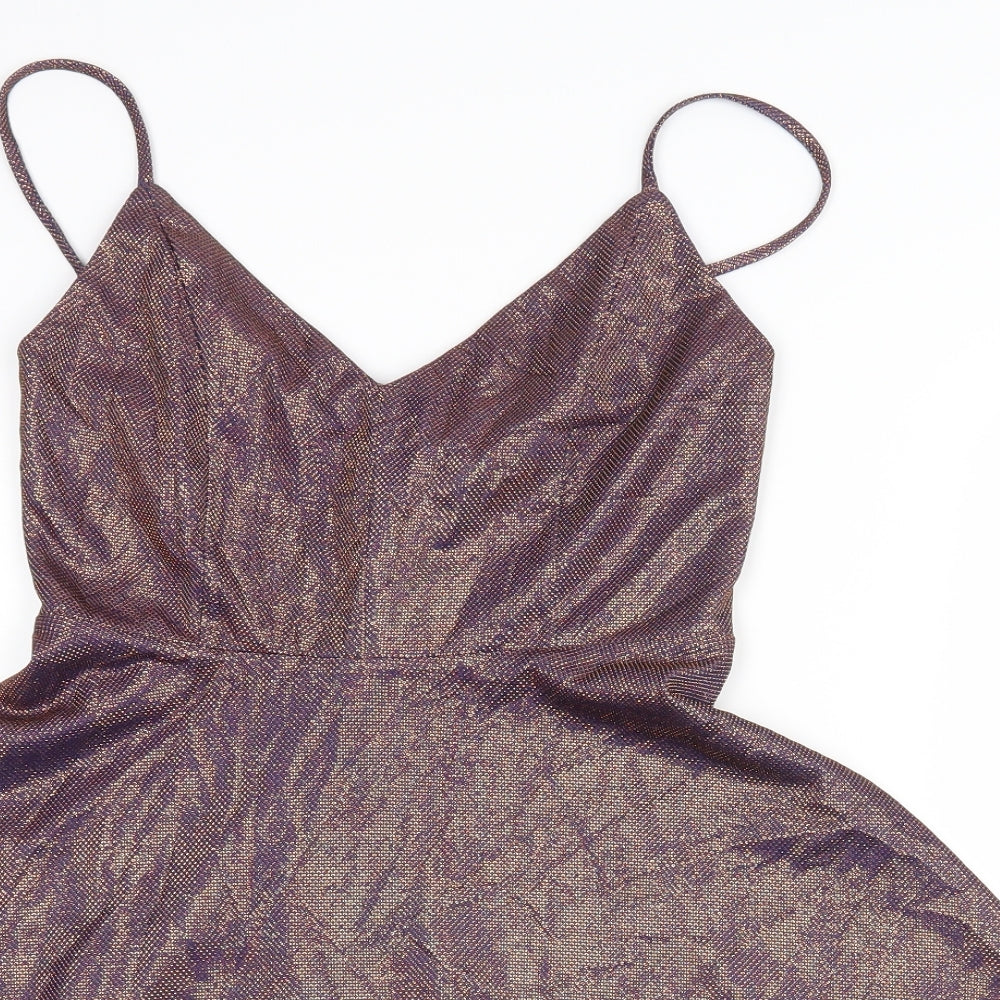Urban Outfitters Womens Brown   Skater Dress  Size S