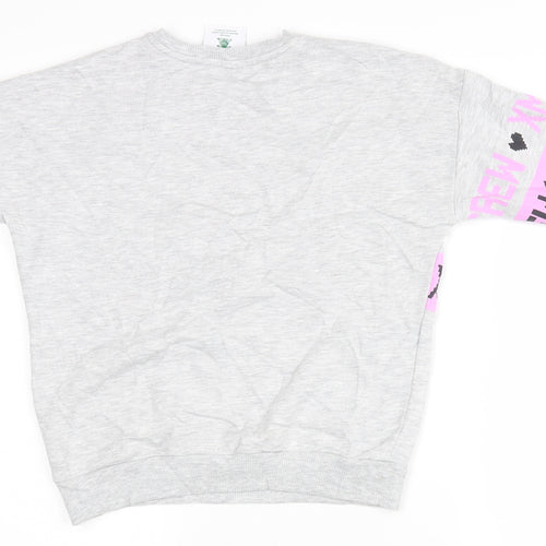 George Girls Grey   Pullover Sweatshirt Size 6-7 Years  - Christmas Jumper