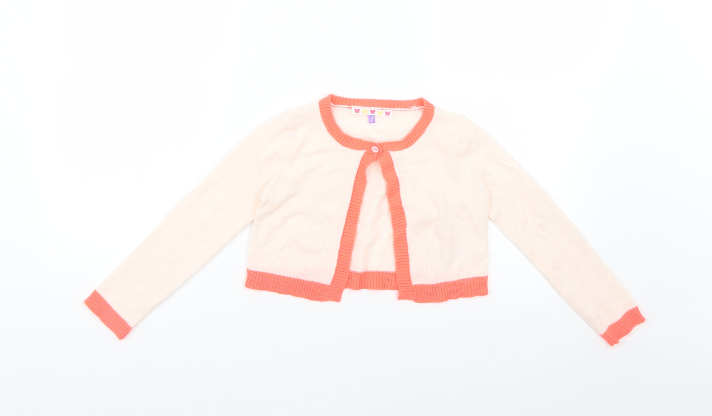 John Lewis Girls Multicoloured   Cape Jumper Size 6-7 Years