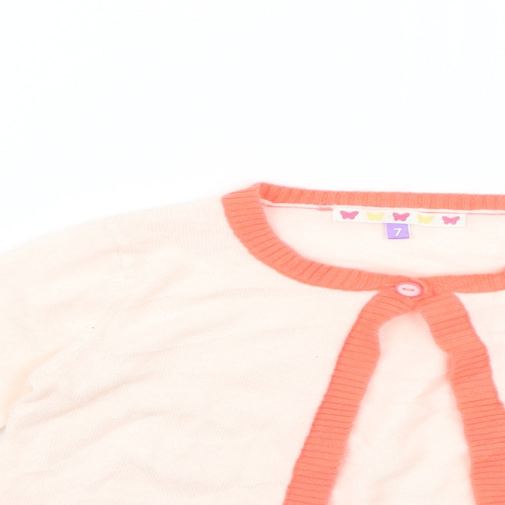 John Lewis Girls Multicoloured   Cape Jumper Size 6-7 Years