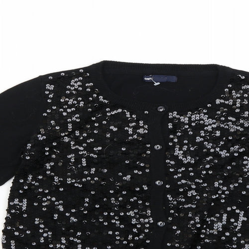 Gap Girls Black   Cape Jumper Size 10-11 Years