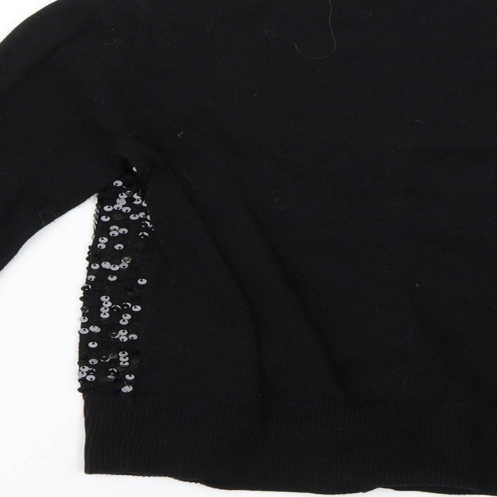Gap Girls Black   Cape Jumper Size 10-11 Years