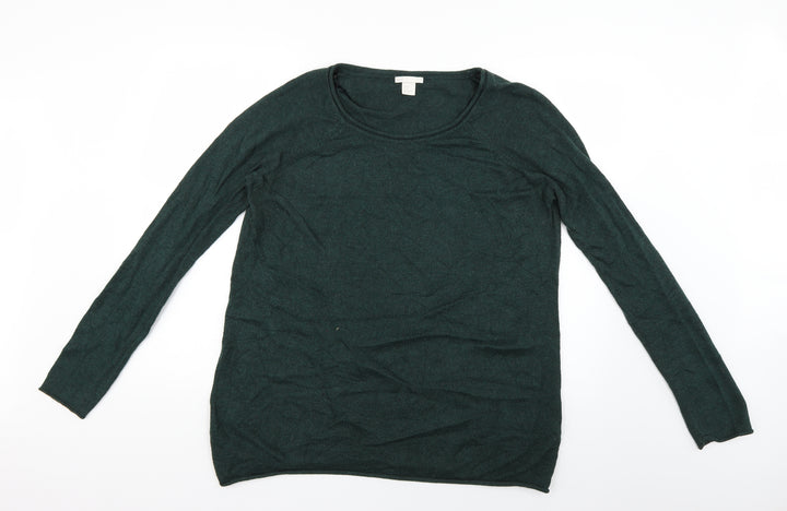 H&M Womens Green   Pullover Jumper Size S