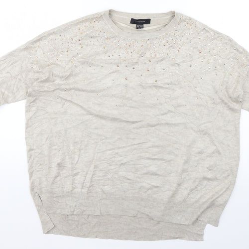 Atmosphere Womens Beige   Pullover Jumper Size 14