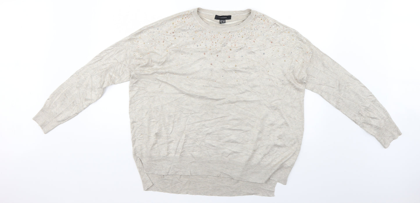 Atmosphere Womens Beige   Pullover Jumper Size 14