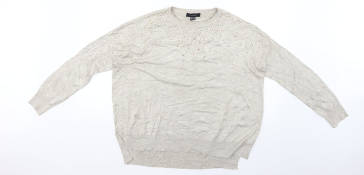 Atmosphere Womens Beige   Pullover Jumper Size 14