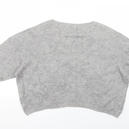SheIn Womens Grey   Pullover Jumper Size L