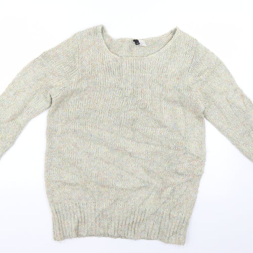 H&M Womens Multicoloured Argyle/Diamond  Pullover Jumper Size 12