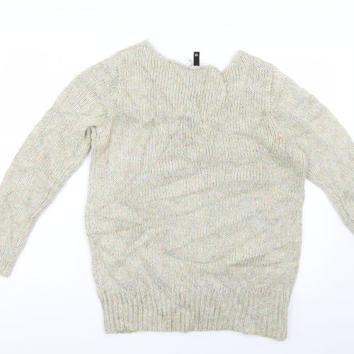 H&M Womens Multicoloured Argyle/Diamond  Pullover Jumper Size 12