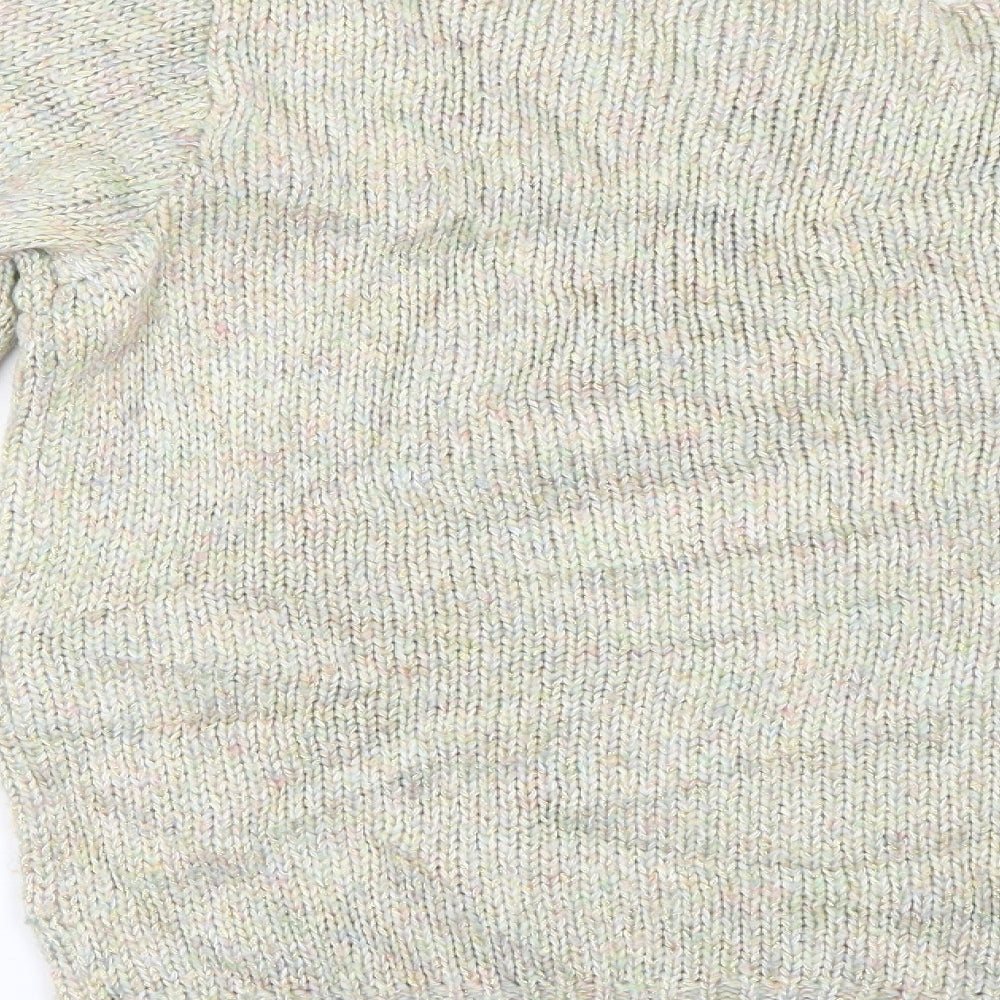 H&M Womens Multicoloured Argyle/Diamond  Pullover Jumper Size 12