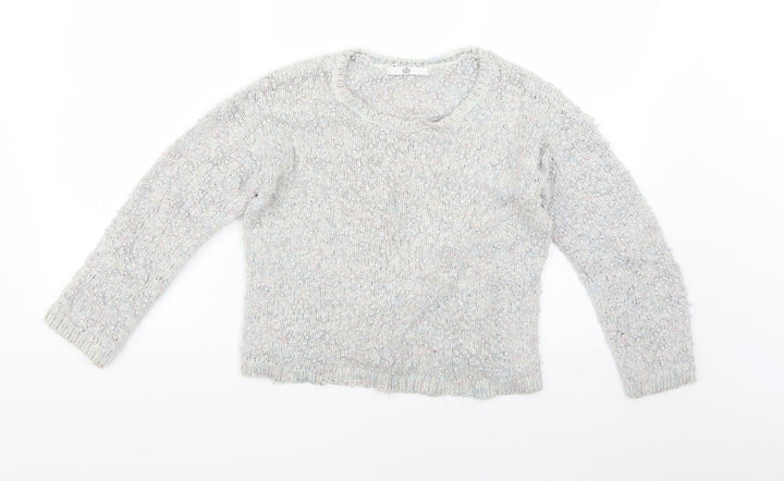 Marks and Spencer Girls Grey Pullover Jumper Size 13-14 Years