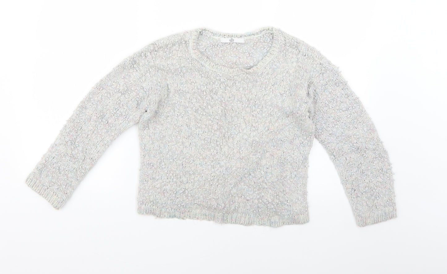 Marks and Spencer Girls Grey   Pullover Jumper Size 13-14 Years