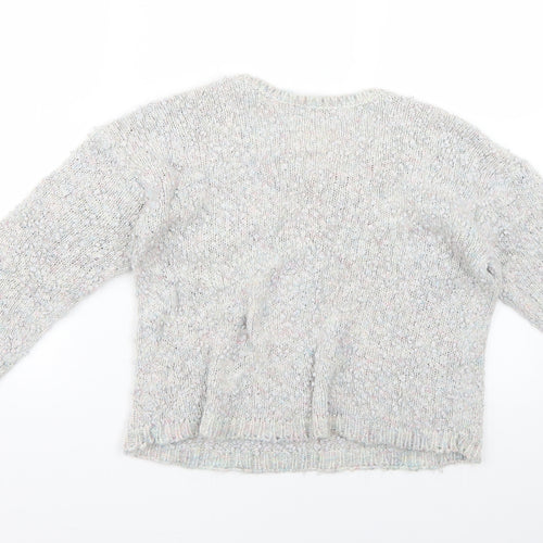 Marks and Spencer Girls Grey   Pullover Jumper Size 13-14 Years