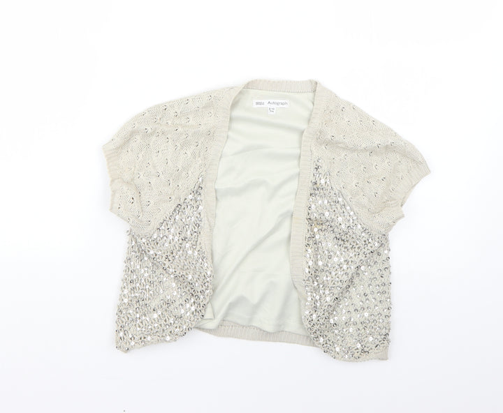 Autograph Girls Beige   Cape Jumper Size 9-10 Years