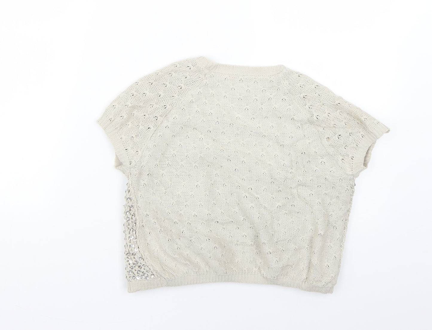 Autograph Girls Beige   Cape Jumper Size 9-10 Years