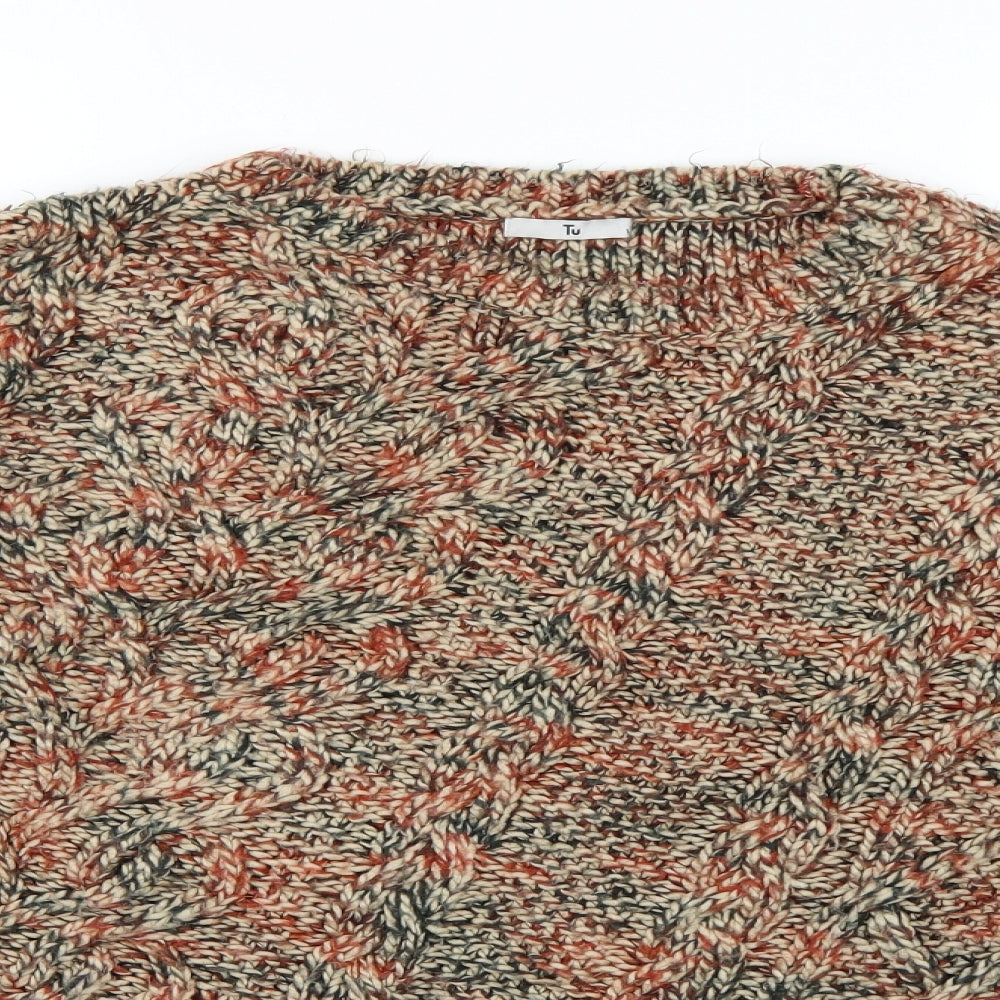 TU Womens Multicoloured Argyle/Diamond  Pullover Jumper Size 16