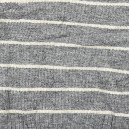 H&M Womens Grey Striped  Pullover Jumper Size M