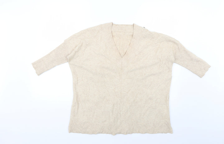 River Island Womens Beige Pullover Jumper Size 6