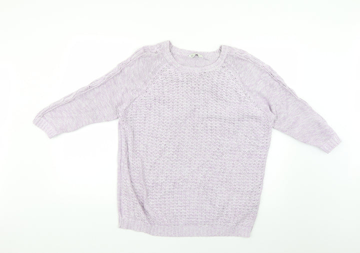 BHS Womens Purple Pullover Jumper Size 18