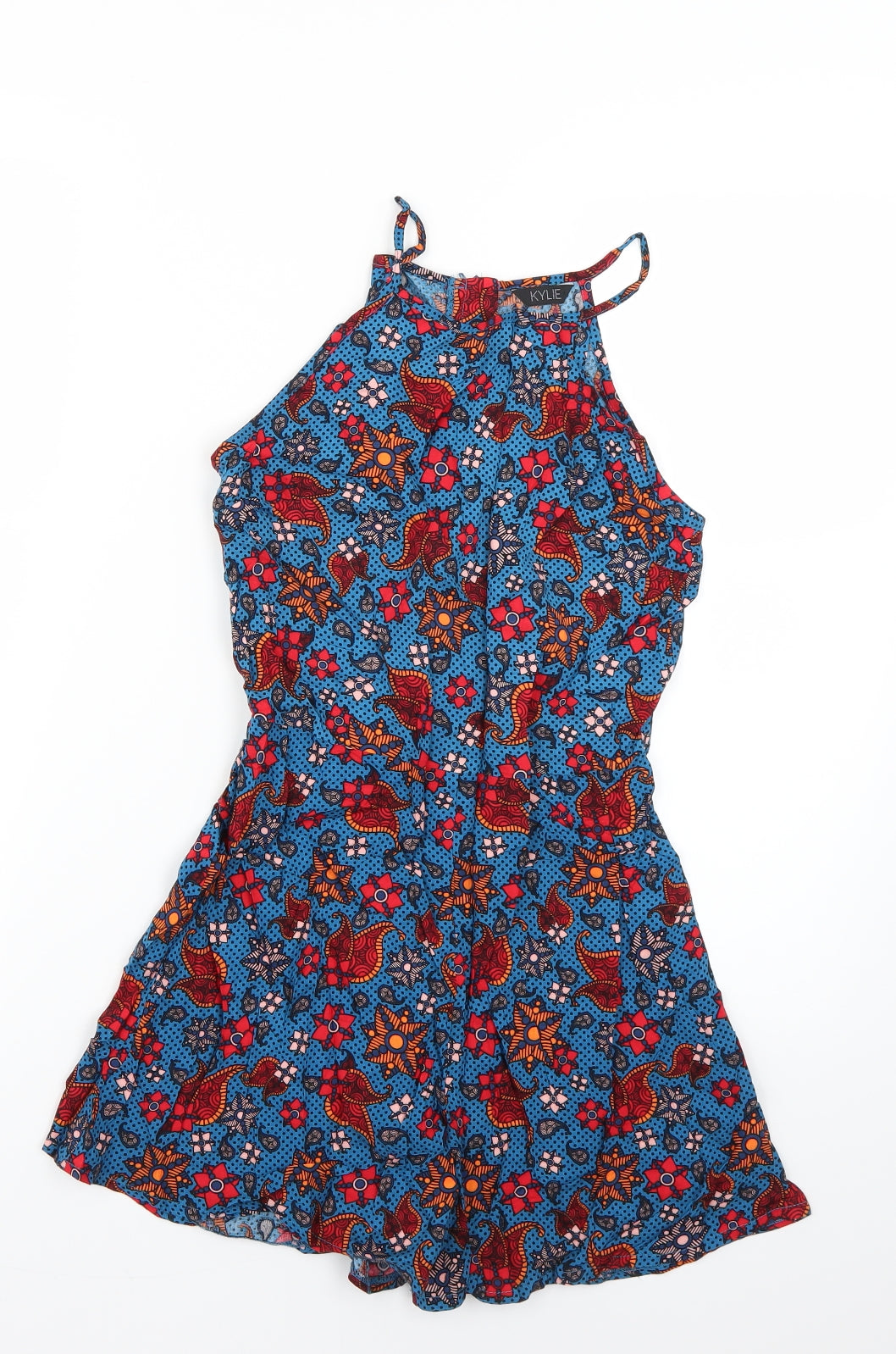 M&Co Girls Multicoloured Geometric  Playsuit One-Piece Size 12 Years