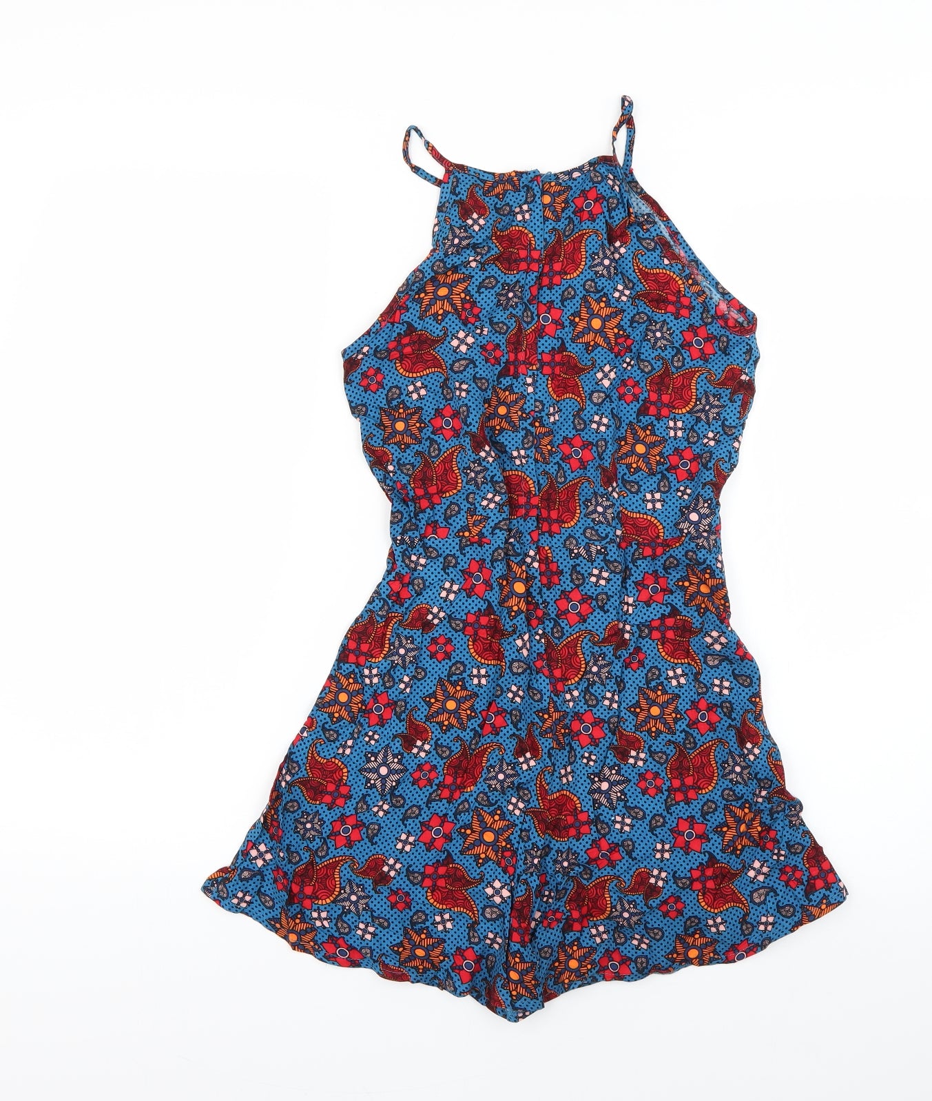M&Co Girls Multicoloured Geometric  Playsuit One-Piece Size 12 Years