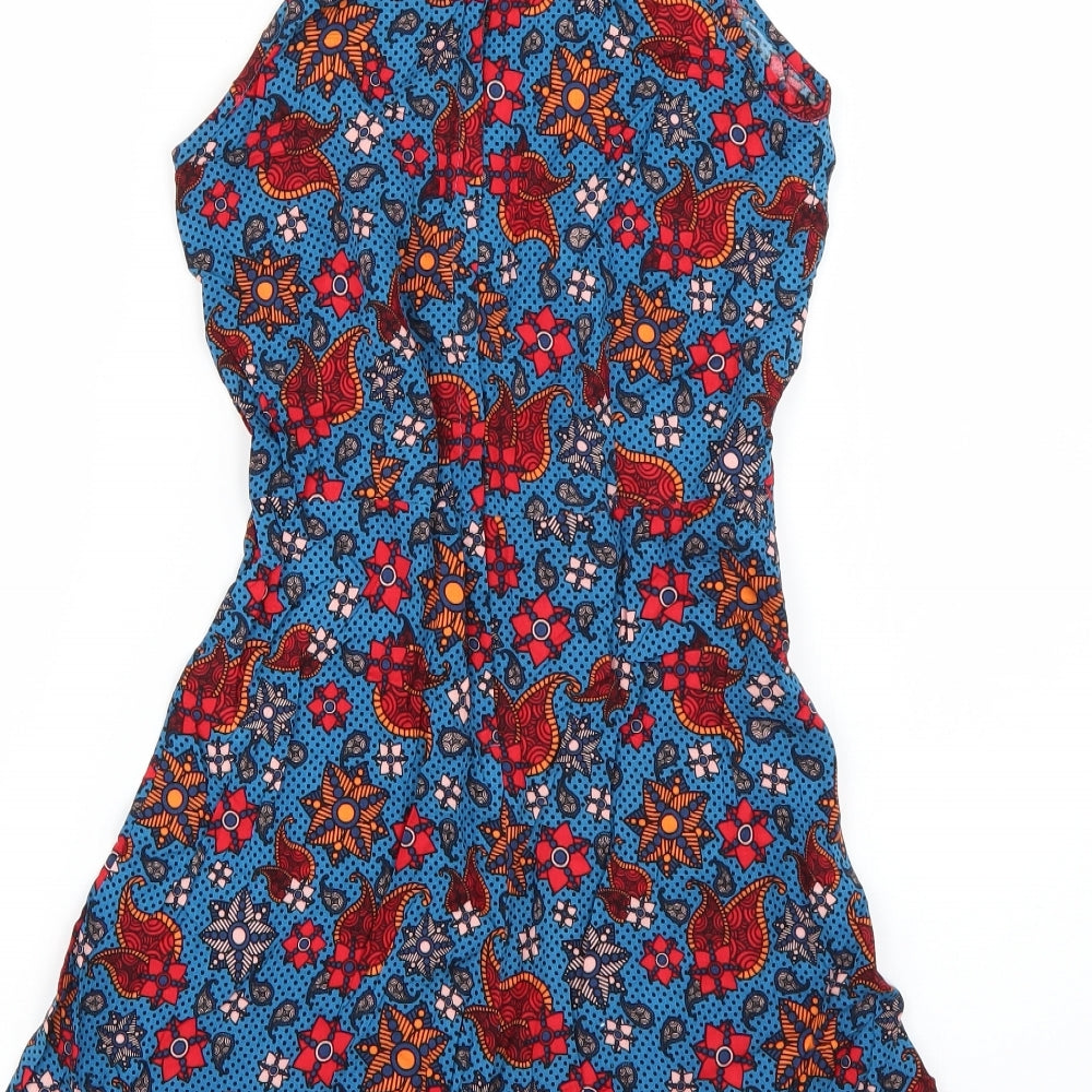 M&Co Girls Multicoloured Geometric  Playsuit One-Piece Size 12 Years