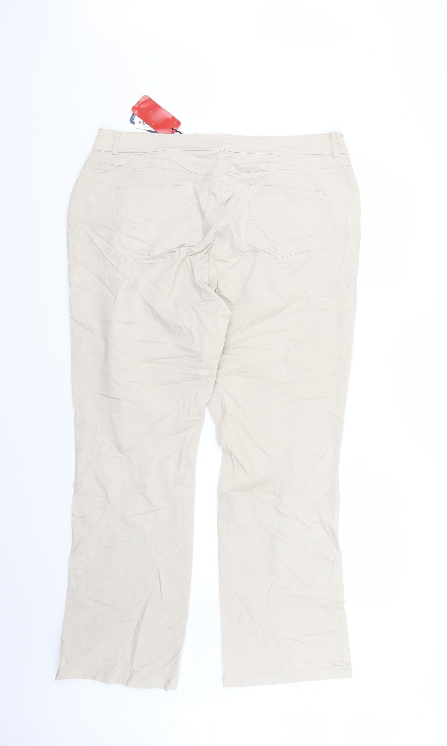 Debenhams Womens Beige   Trousers  Size 16 L27 in