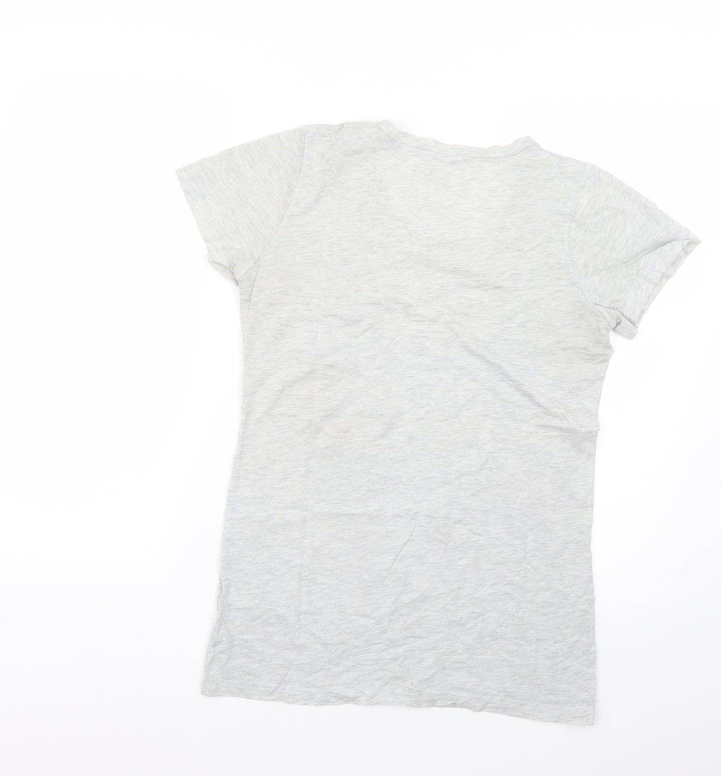 ICHI Mens Grey Geometric   T-Shirt Size XS