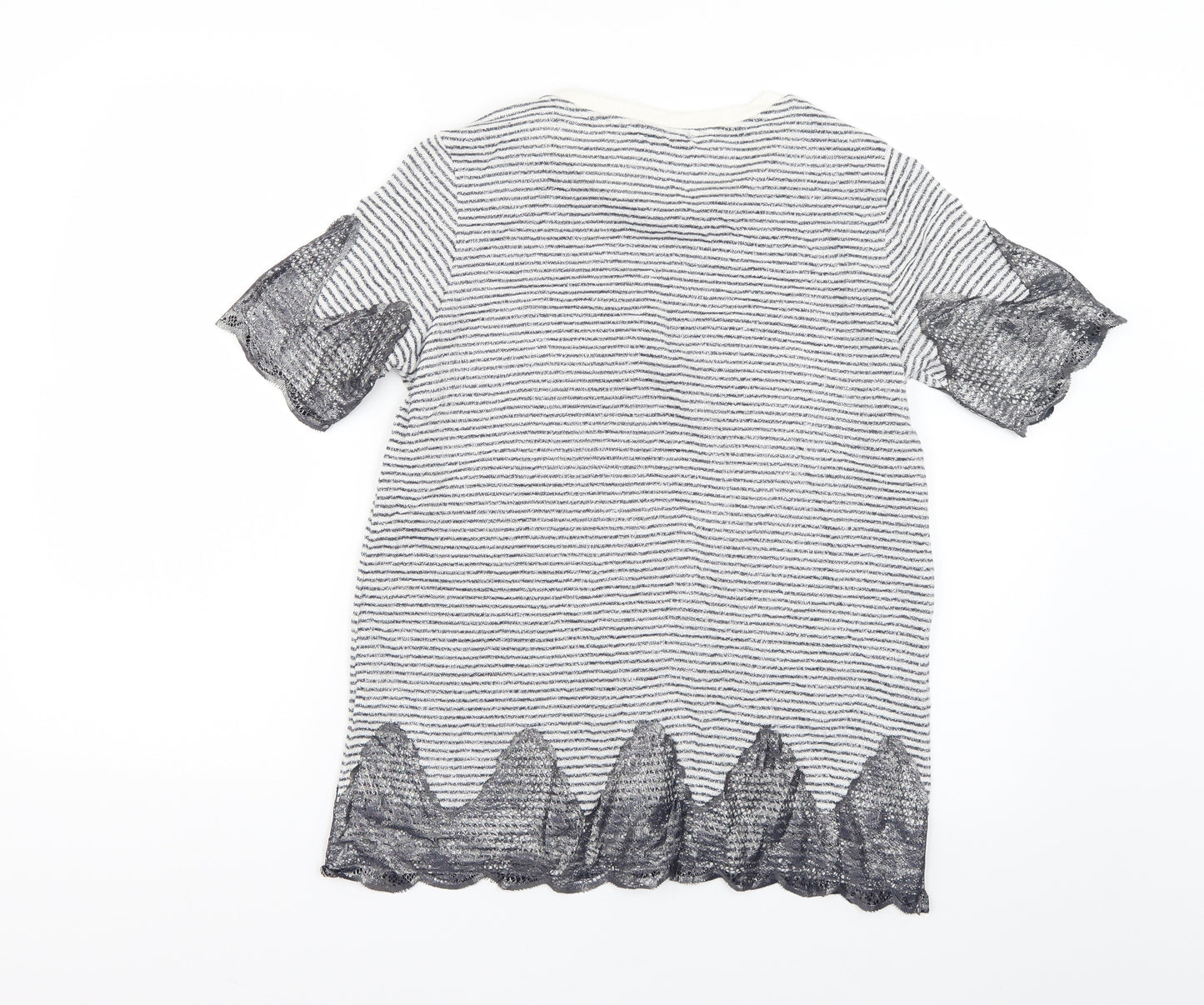 marks Womens Multicoloured Striped  Basic Blouse Size 10