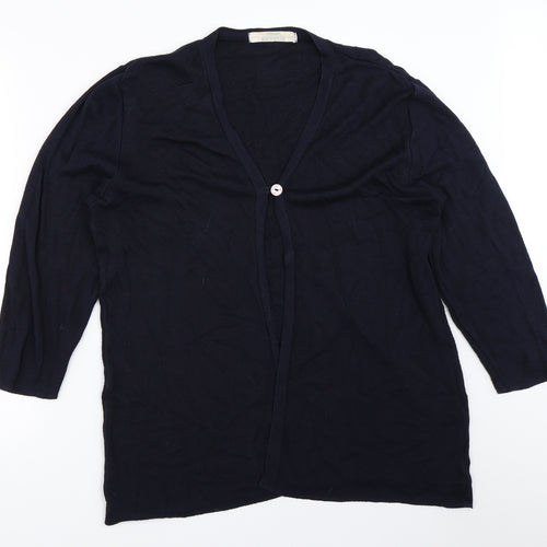 St Bernard Womens Blue   Cardigan Jumper Size 14